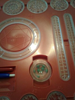 Vintage Kenner ' s Spirograph 401 With Red Tray 4