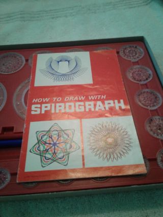 Vintage Kenner ' s Spirograph 401 With Red Tray 5