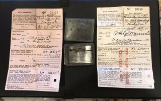 Vintage Hunting And Fishing Licenses 4 Hampshire NR And Res 4