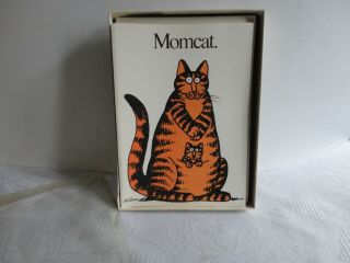 Vintage B.  Kliban Momcat Cat Notecards,  12 Cards From 1970s