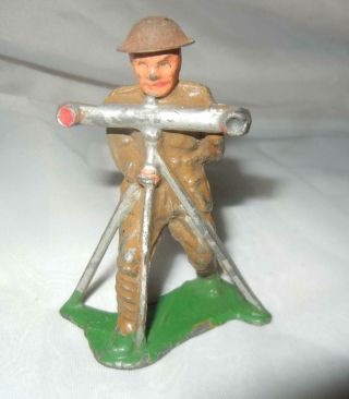 Vintage Barclay Manoil Toy Lead Soldier With Spot Light