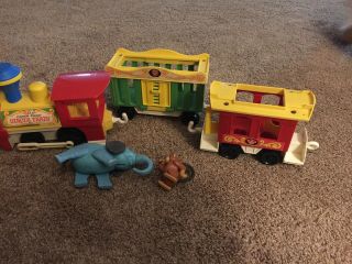 Vintage 1973 Fisher Price Little People Circus Train 991