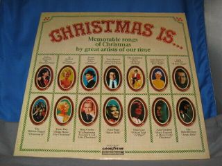 Christmas Is Columbia Vintage Vinyl Record Music Analog Made For Goodyear [inv54