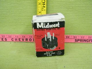 Vintage Midwest Electric Products,  Inc.  Bakelite Angle Cap C - 54