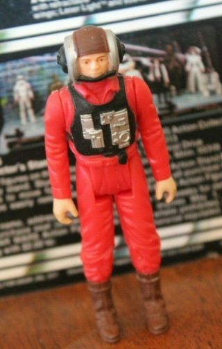 1984 Kenner B - Wing Pilot Vintage Star Wars 3.  75 Inch " Figure Red Rotj