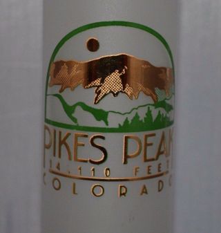 Vintage Souvenir Tall Shot Or Collins Glass - Pikes Peak Colorado
