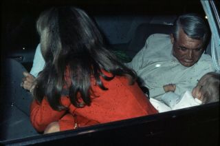 Cary Grant - Dyan Cannon And Baby In Car - - - Vintage Color Slide Transparency -