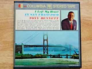 Vintage Reel Tape,  " I Left My Heart In San Francisco " By Tony Bennett;