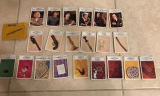 Vintage Clue Game 1979 Replacement Cards & Envelope Complete Card Set