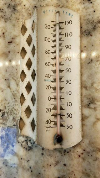 Vintage Taylor Windo Temp Outdoor Window Thermometer; Usa