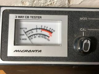 Vintage Radio Shack Tandy Micronta 3 Way CB Tester 21 - 526A 2