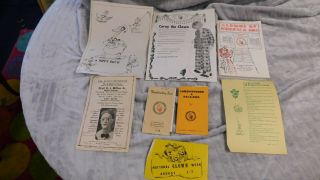 Vintage Clowns Of America Club Brochure/constitution & By Laws,  Membership List