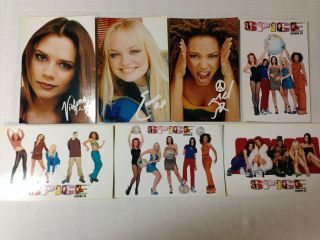 Set Of 7 Spice Girls Postcards Official Merchandise Dated Numbered 1997 Vintage