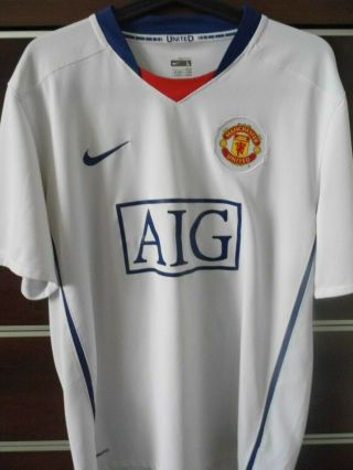 Jersey Retro Manchester United 2008/2009 Old Football Shirt Nike Vintage