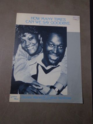 Dionne Warwick - Luther Vandross - How Many Times - Sheet Music Vintage