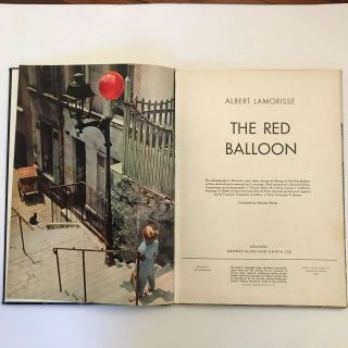 1970s vintage The Red Balloon by Albert Lamorisse Hard Cover Allen & Unwin 2