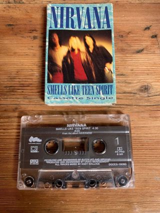 Nirvana Smells Like Teen Spirit Cassette Tape Single Vintage 90 