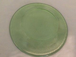 Vintage Federal Depression Glass Georgian Green Bread & Butter Plate Lovebirds 2