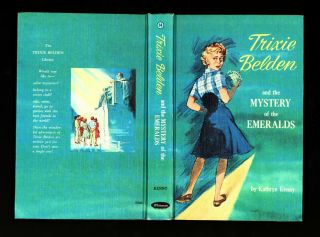 Vintage 1965 " Mystery Of The Emeralds " Trixie Belden Hc Pristine