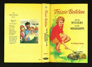 Vintage 1965 " Mystery On The Mississippi " Trixie Belden Hc Pristine
