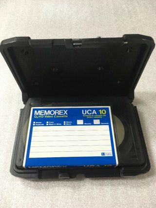 Memorex Uca 10 U - Matic Vintage 3/4 Inch Video Tape Comes With Hard Case