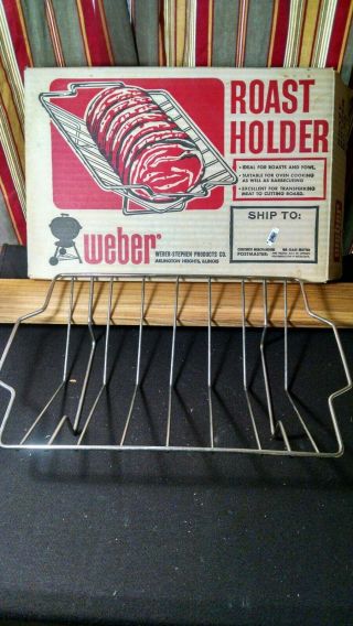 Vintage Weber Grill Rh - 95 Roast Holder