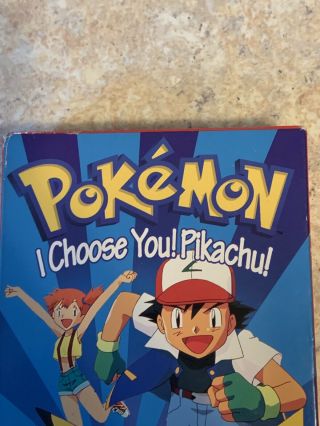 Pokemon : I Choose You Pikachu (VHS,  1998) Tape,  Case Artwork Vintage Volume 1 2