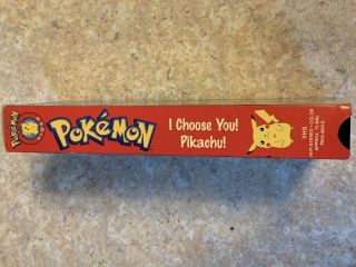 Pokemon : I Choose You Pikachu (VHS,  1998) Tape,  Case Artwork Vintage Volume 1 3