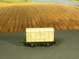 Tt Scale 1:100 Vintage Tri - Ang Freight Car T175 Meat Wagon Box Van (white)
