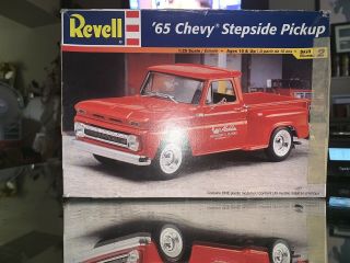 Vintage “65 Chevy Stepside Pickup Model Car Kit By Revell