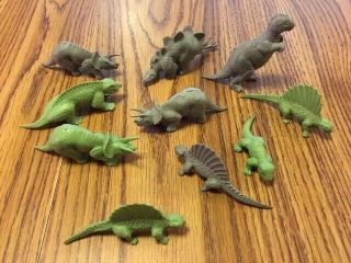 Vintage Rubber Toy Dinosaurs