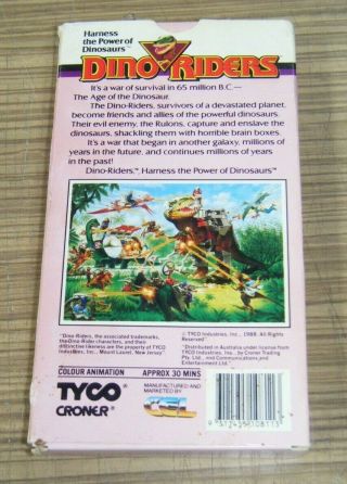 Vintage Pre - Owned VHS Movie - The Dino - Riders Adventure: Volume 1 [V2] 2