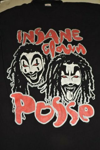 Insane Clown Posse T Shirt Xl Vintage 1998 Icp Juggalo Large Print
