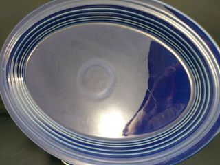 Vintage Fiestaware Serving Platter 13 1/2 Cobalt Blue