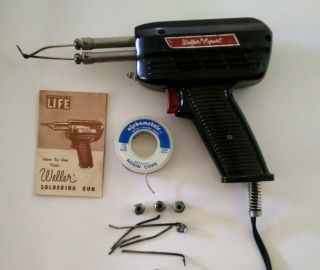 Vintage Weller Expert 100/140 Watt Soldering Gun With Solder Guide & Box