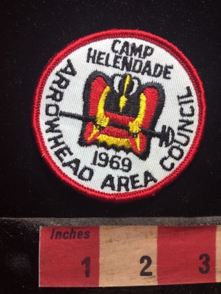 Vtg 1969 Camp Helendade California Boy Scout Patch Arrowhead Area Council 76ll