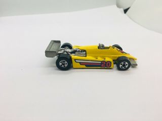 Hot Wheels Turbo Streak Vintage 1982 Yellow Indy Fomula 1 Race Car 20 Promo 3