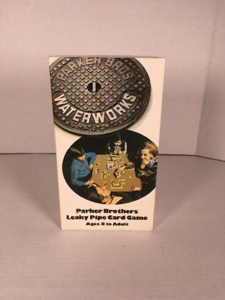 Vintage Waterworks - Complete Euc - 1972 Parker Bros Wrench Leaky Pipe Card Game