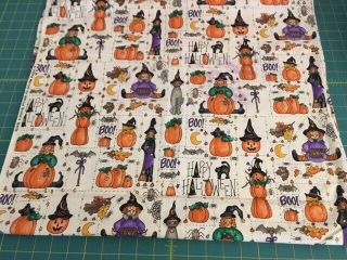 Vintage Novelty Halloween Print By Marcus Brothers Textile,  42 " Long