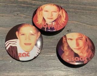 Hanson Pins - Set Of 5 - 90’s Vintage Band Pins / Badges / Buttons