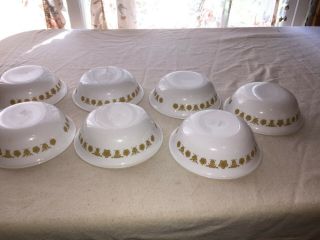 8 Vintage Corning Ware Corelle Butterfly Gold Cereal/soup/salad Bowls Euc