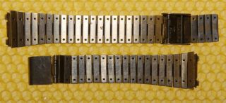 18mm Vintage Seiko " 1805h " Stainless Steel Watch Band Gold - Tone Good