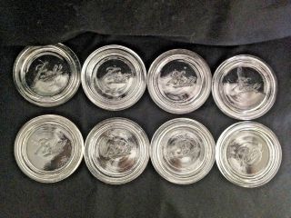 8 Quart Jar Ball Glass Inserts Embossed Tops Canning Vintage