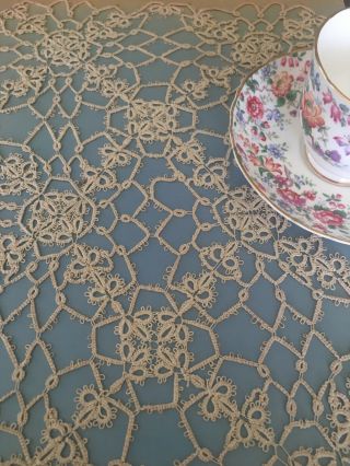 Vintage Handmade Tatted Lace Doily