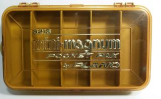 Vintage 3213 Mini Magnum Pocket Pak By Plano Mini Fishing Lure Tackle Box