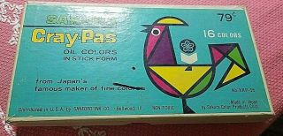 Vintage Sakura Cray - Pas Oil Colors Stick Form Made Japan Xkp - 16