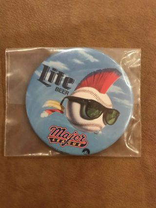 Vintage Major League Promo Movie Pin Button Pin - Back Lite Beer