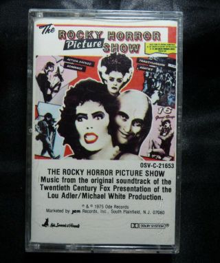 The Rocky Horror Picture Show Soundtrack Cassette Tape Osv - C - 21653 Vintage 1975