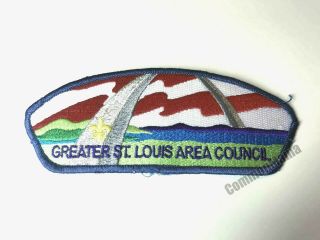 Vtg Bsa Greater St Louis Area Council Boy Scouts Sew Iron On Embroidered Patch