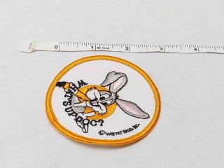 Vintage Bugs Bunny Looney Tunes Warner Brothers Cartoon Comic Embroidered Patch 3